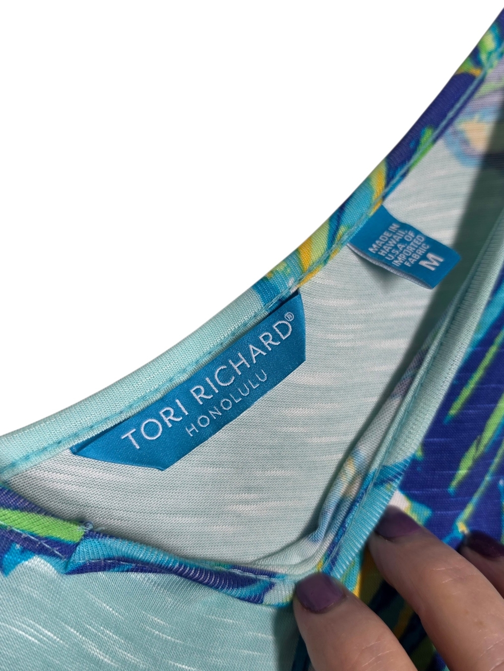 TORI RICHARD TROPICAL MAXI DRESS - Picture 6 of 7